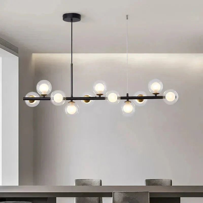 Painted Metal Chandelier Warm Ambient Glow