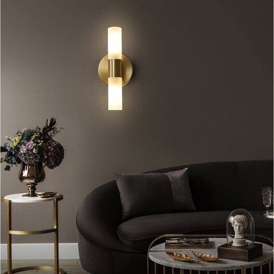 Adjustable wall sconce for living room