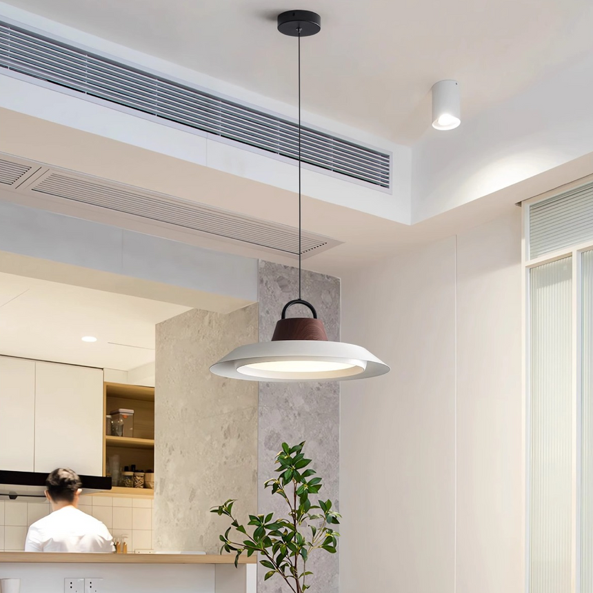 Pendant light for cozy dining room corners