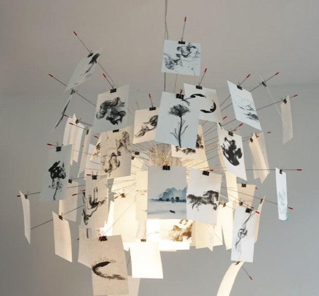 DIY lighting fixture for minimalist interiors