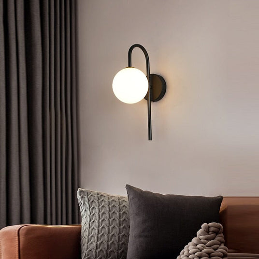 Black Wall Lamp for Kitchen and Bedroom