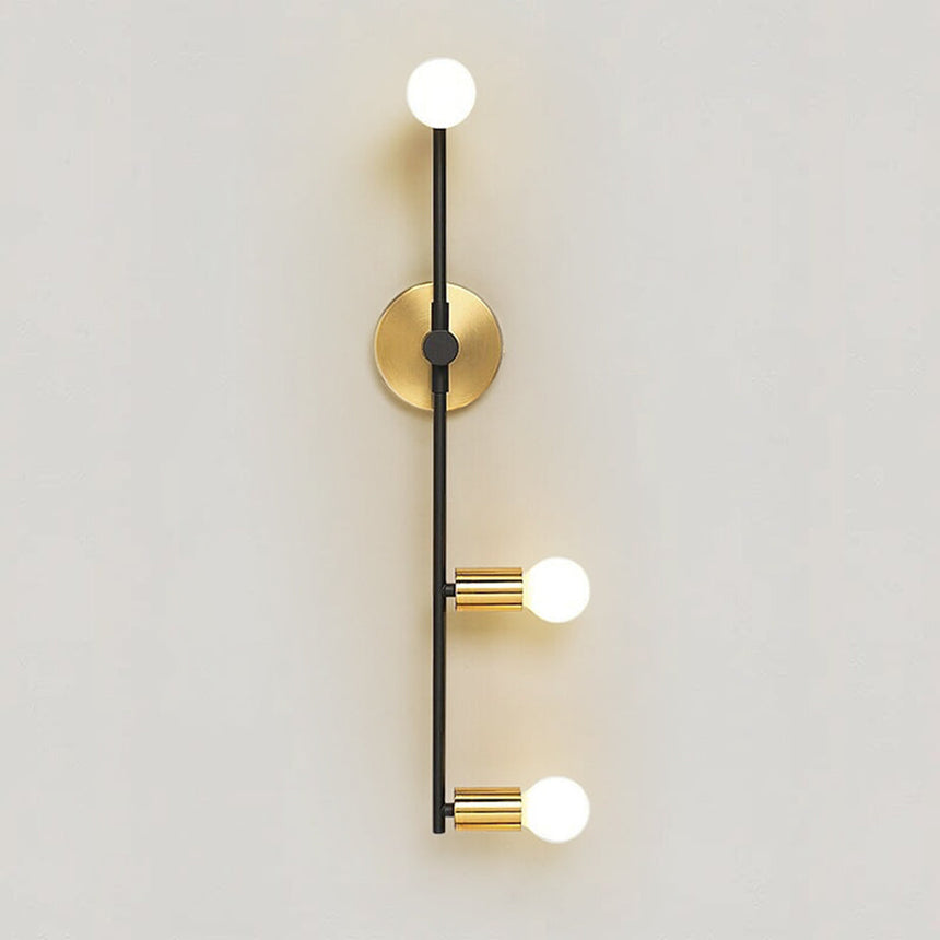 Minimalist aluminum wall light for living room