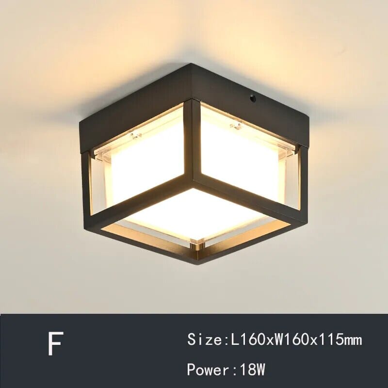 Geometric Ceiling Light Dimmable Design
