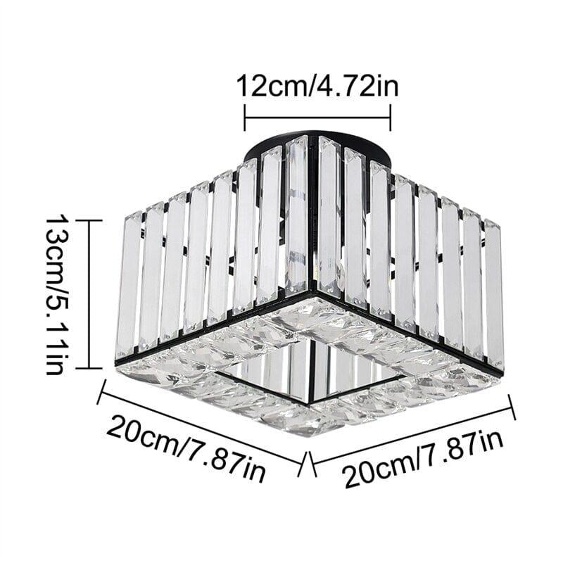 crystal detailing pendant light for living room accents