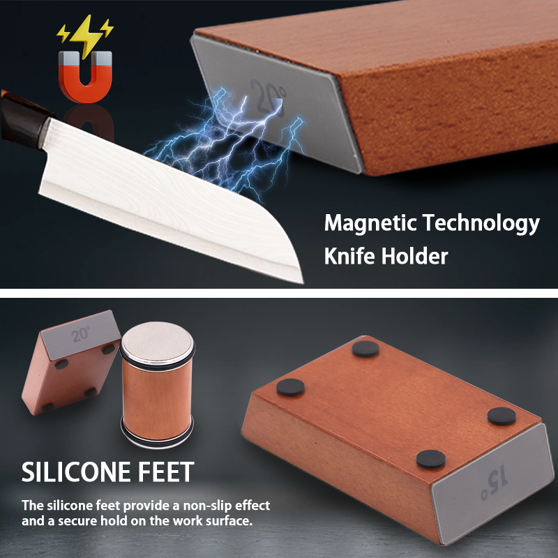 Compact Diamond Knife Sharpener For Kitchen Drawer Storage - OpalDwell