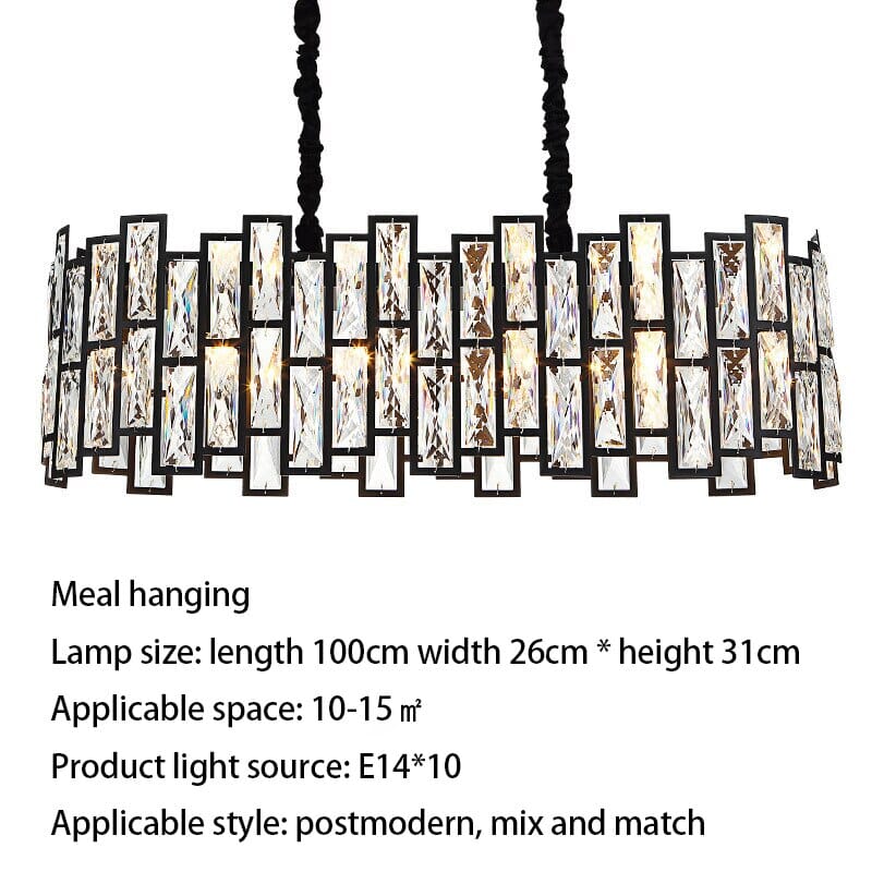 Crystal Chandelier Stainless Steel K9 Design