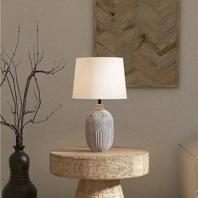 Handcrafted Ceramic Lamp for Living Room Decor