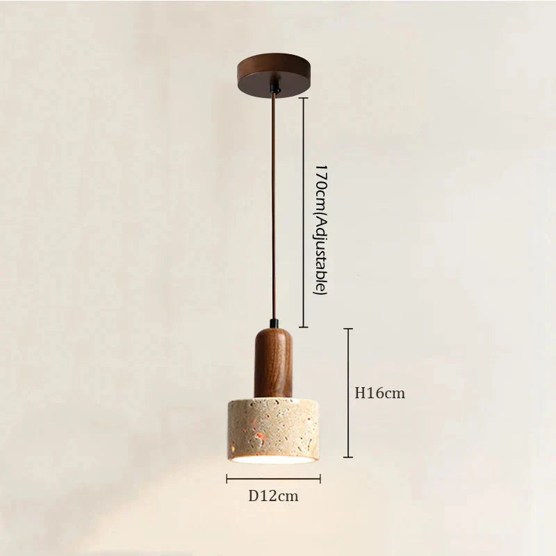 Travertine Pendant Light for Bedroom and Living Room