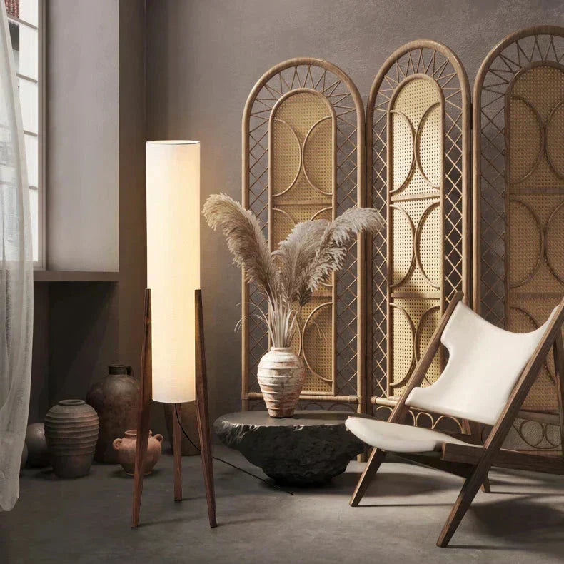 Bamboo Floor Lamp Design