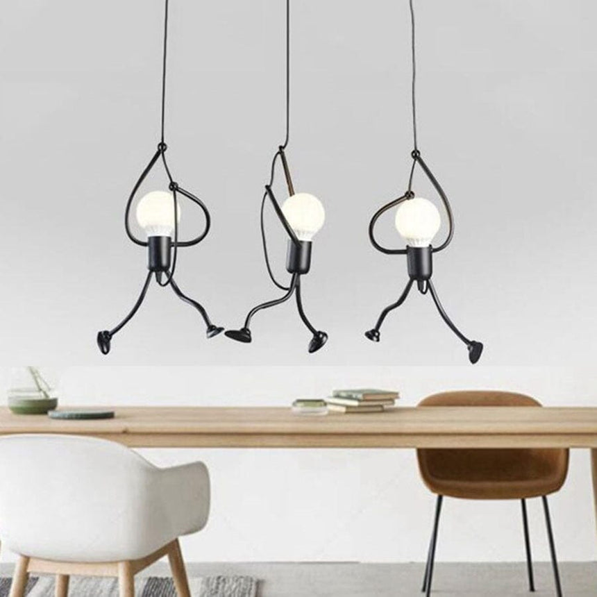 durable metal pendant light for playroom accents