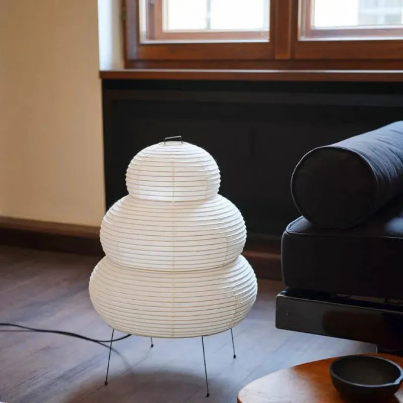 Wabi-Sabi Tripod Floor Lamp Warm Delicate Glow