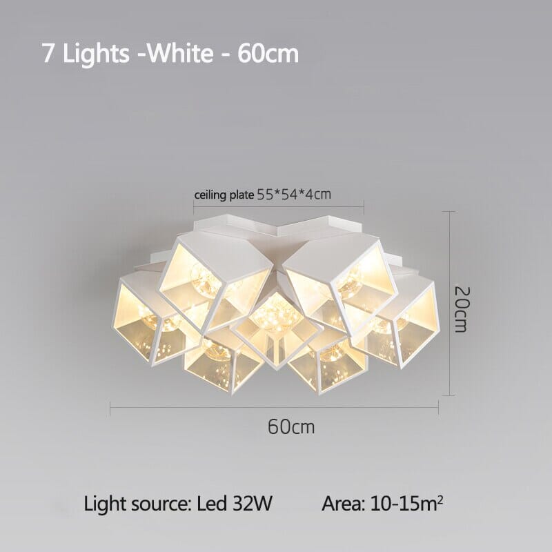 Floral Pendant Chandelier LED Bulb Design