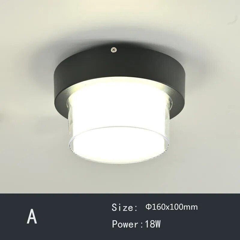 Aluminum LED Ceiling Light Waterproof Design