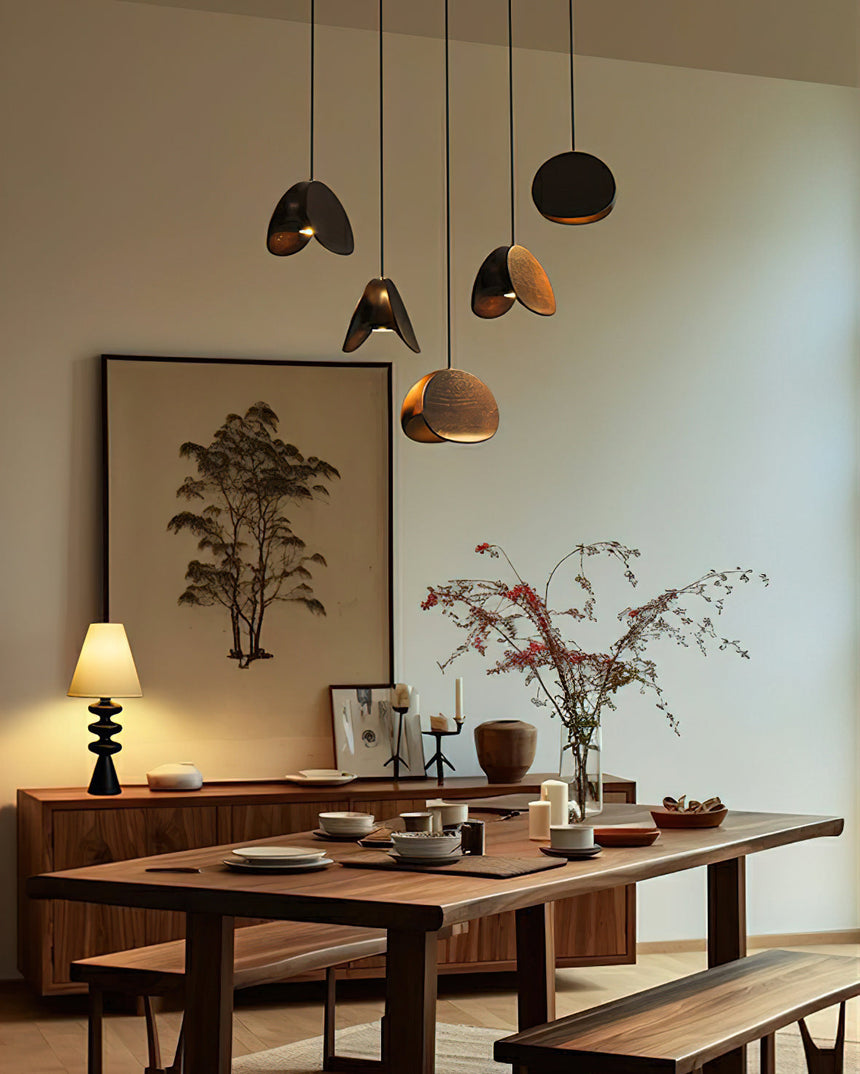 Pendant Light Installed In Dining Room Setting - OroDwell