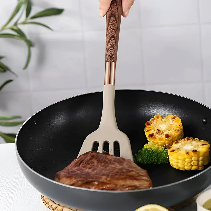 Non-Slip Grip Kitchen Utensils For Modern Home Cooking - OpalDwell