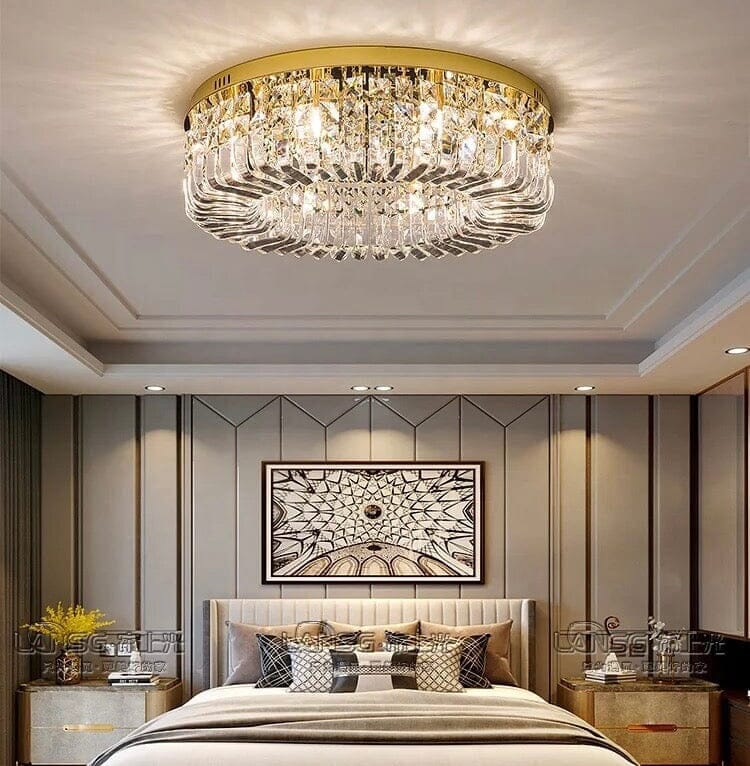 Crystal Chandelier Flush Mount Installation