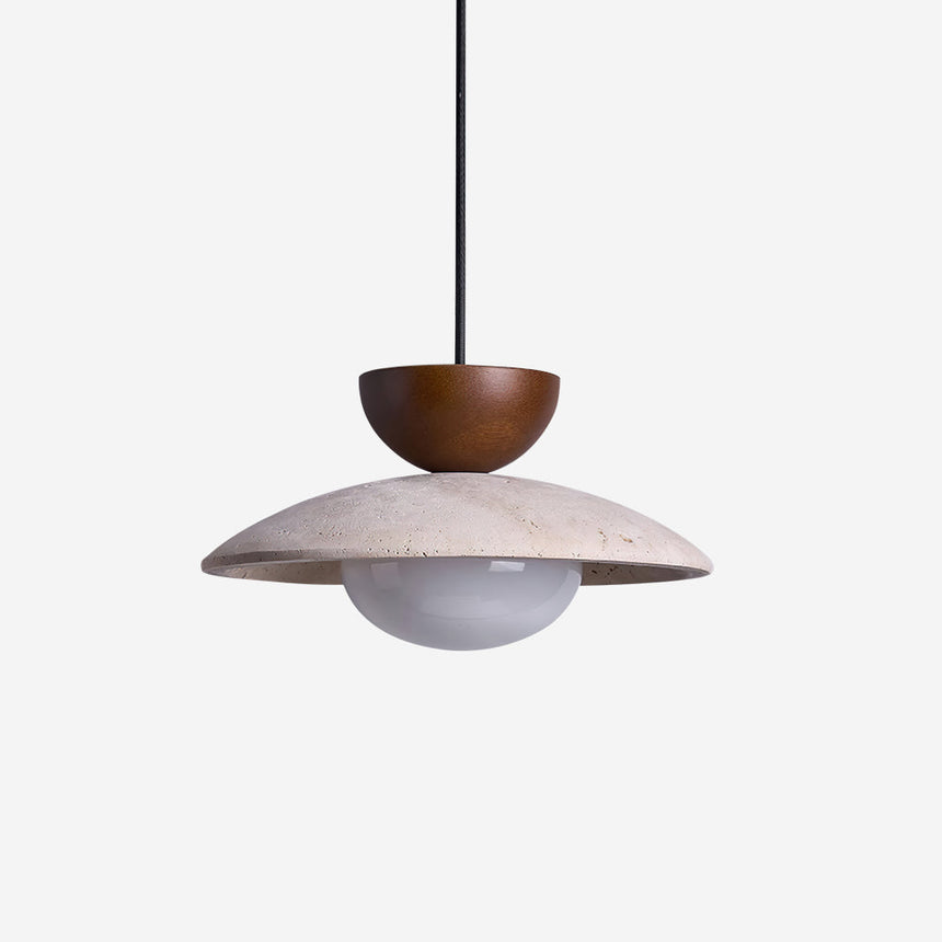 Wood Accent Pendant Light for Hallway