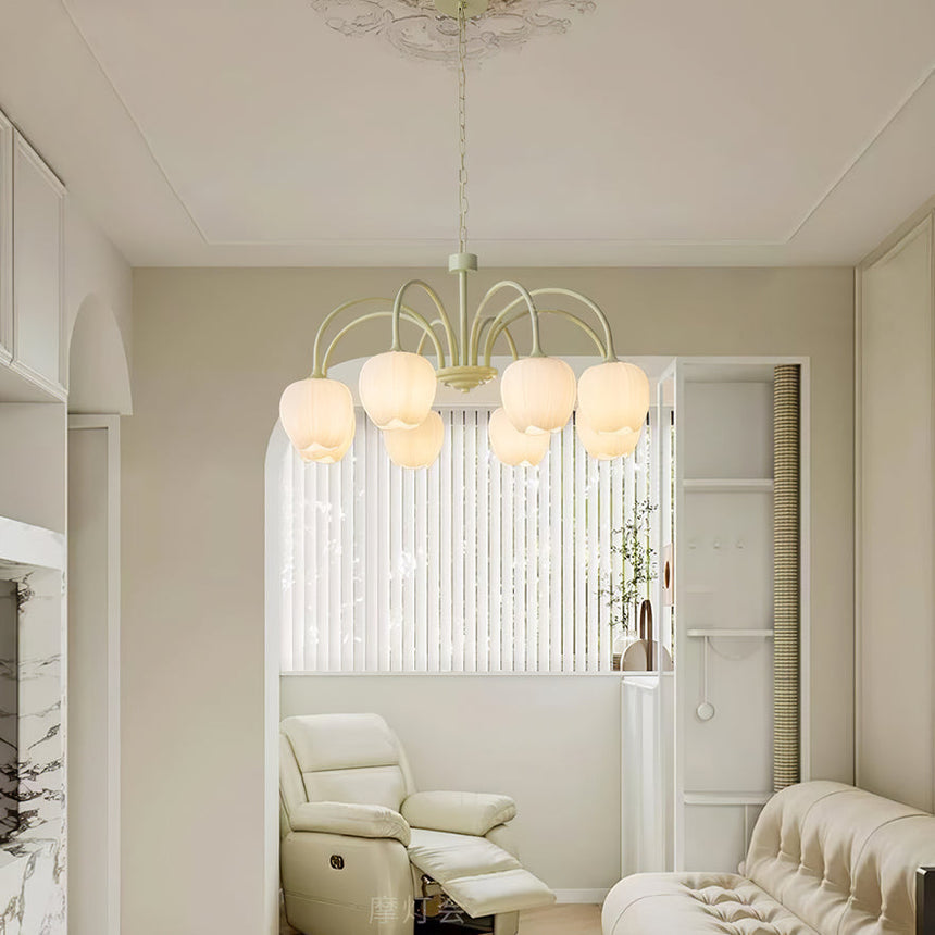 Chandelier Serene Floral Elegance - OroDwell
