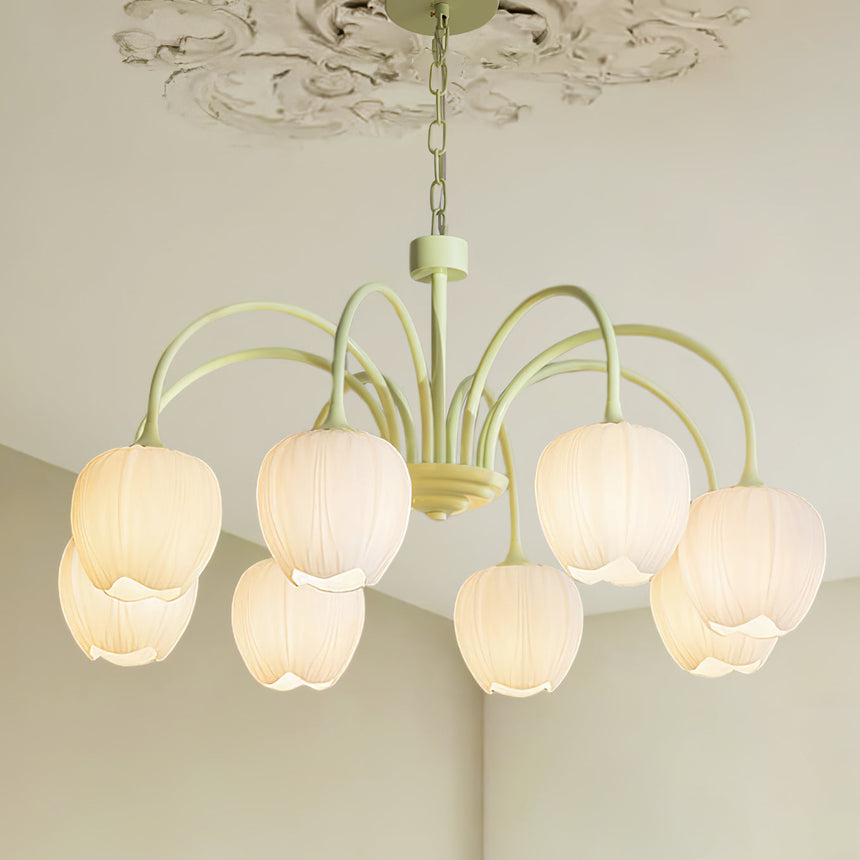 Aurelia Elegant Matcha Chandelier for Living and Dining - OpalDwell