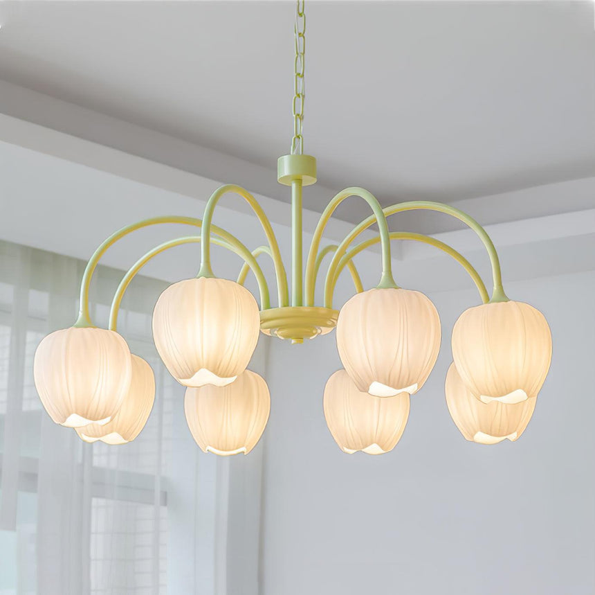 Aurelia Floral Tulip Chandelier – Hero View - OroDwell
