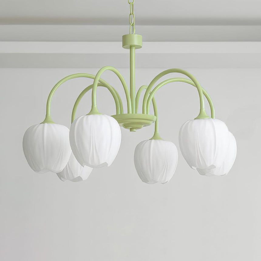 Aurelia Elegant Matcha Chandelier for Living and Dining - OpalDwell