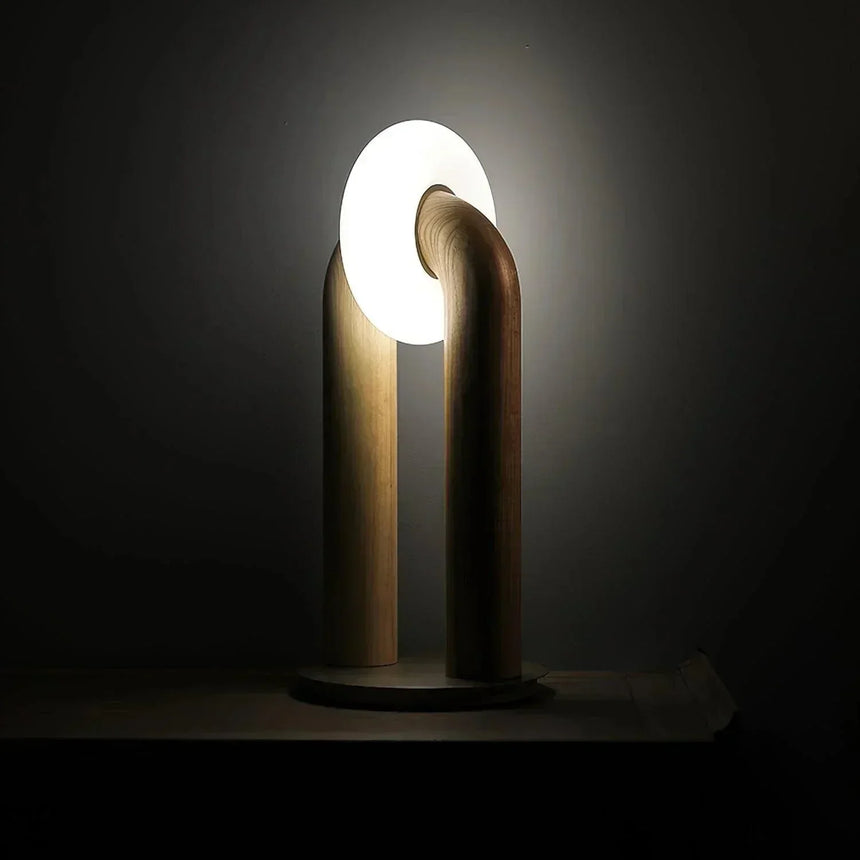 Wood Floor Lamp for Study Nook Accent