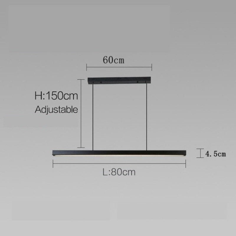 Linear Chandelier for Bedroom and Office