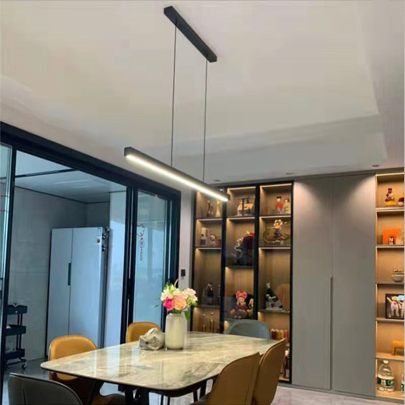 Nordic Minimalist Chandelier Metal Acrylic Design