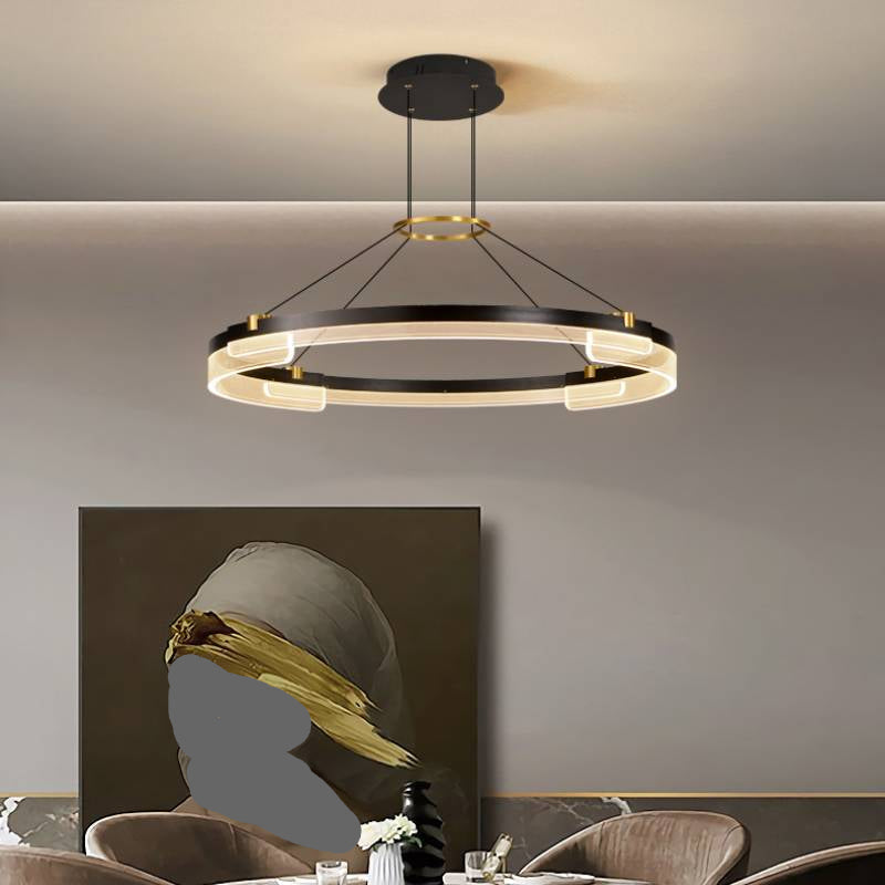 Modern Acrylic Chandelier for Living Room Decor OpalDwell