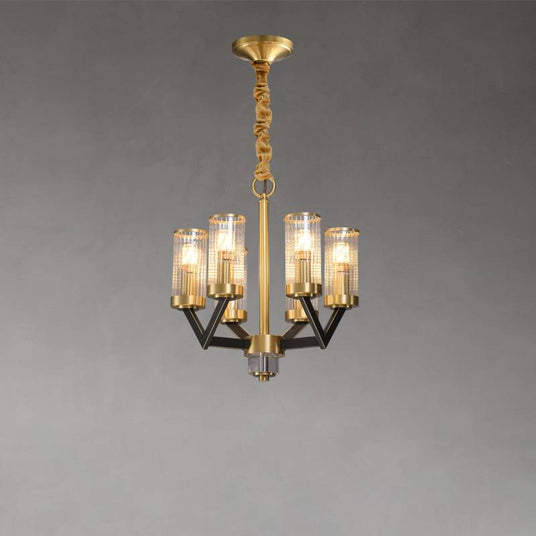 Gold Chandelier 6-Head Configuration Detail View