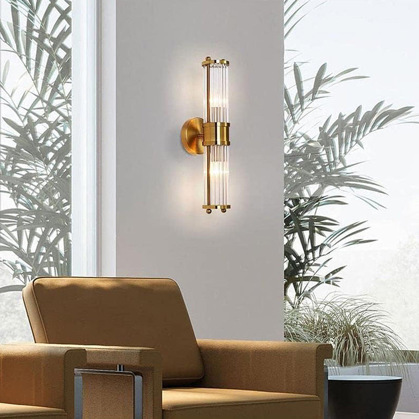 Wall light for bathroom - gold finish sconce