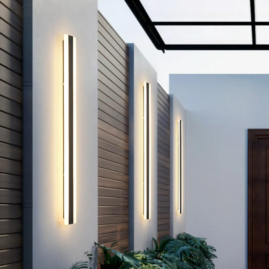Waterproof iron and acrylic wall light fixture