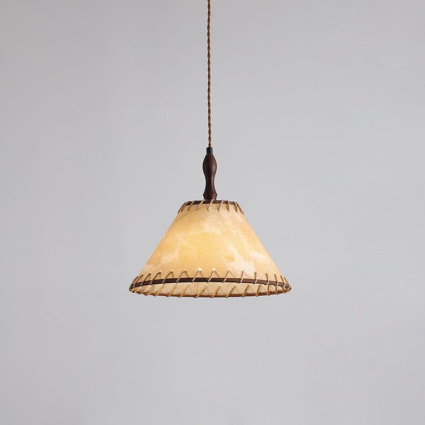 Rustic Wood Pendant Light For Living Room - OroDwell