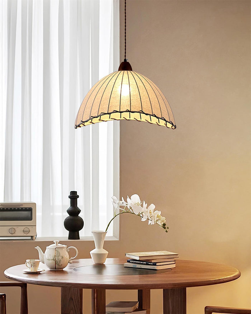 Warm Soothing Glow Wood Pendant Light - OroDwell