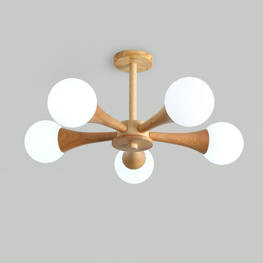 Wood Pendant Light Warm Attractive Lighting Accent - OpalDwell