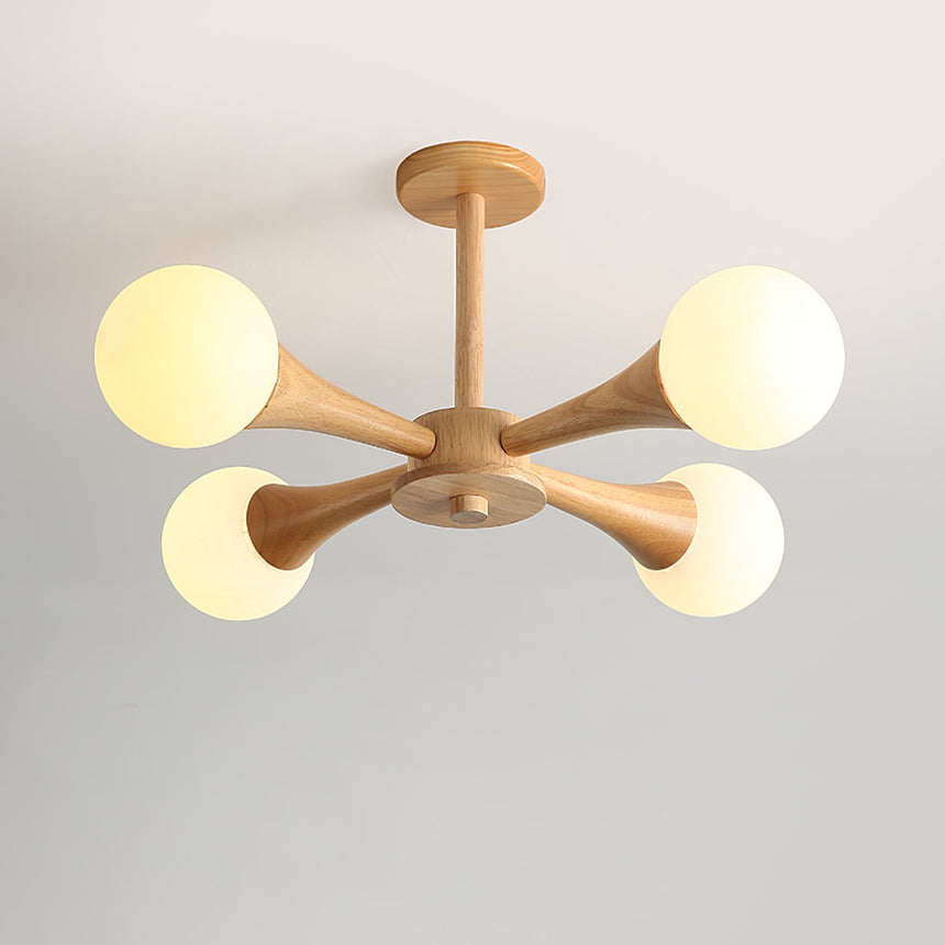 SylvaLume Pendant Lamp Four Lampshade Configuration - OpalDwell