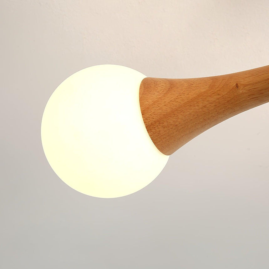 Wood Pendant Light Refined Wood Grain Texture Detail - OpalDwell