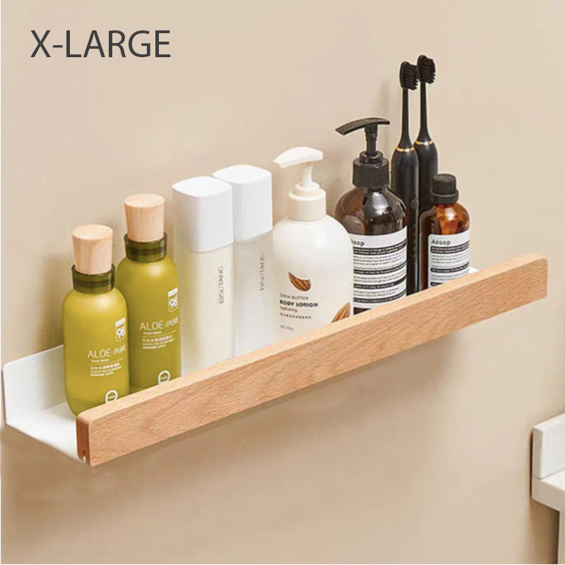Bathroom wall shelf - aluminum storage construction