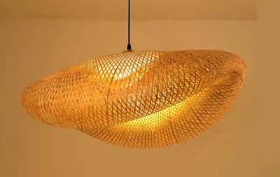 floral rattan ceiling light for living spaces