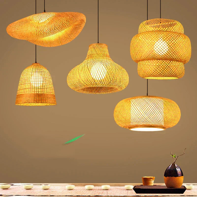 woven texture pendant lighting