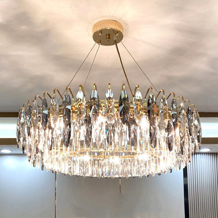 Crystal Chandelier Cord Pendant Installation