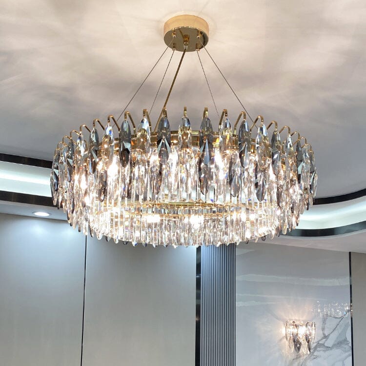 Intricate Crystal Chandelier Statement Piece