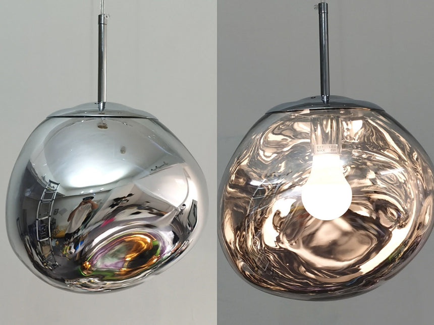 Minimalist hanging light detail