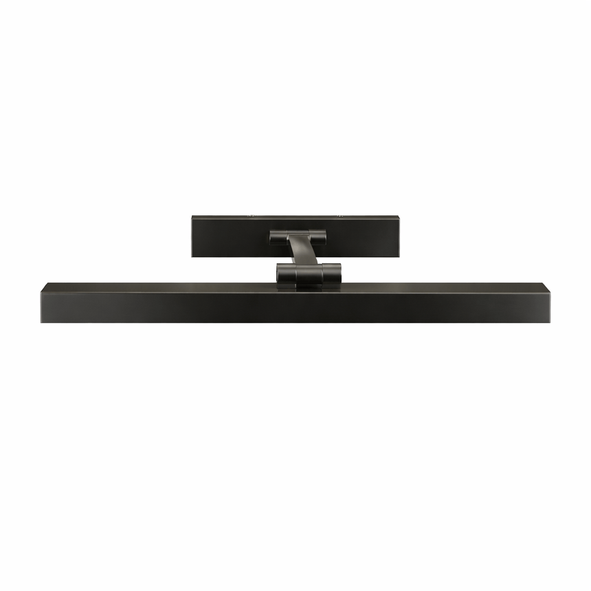 The same bar in black, plate and pivot finished to match the shade
