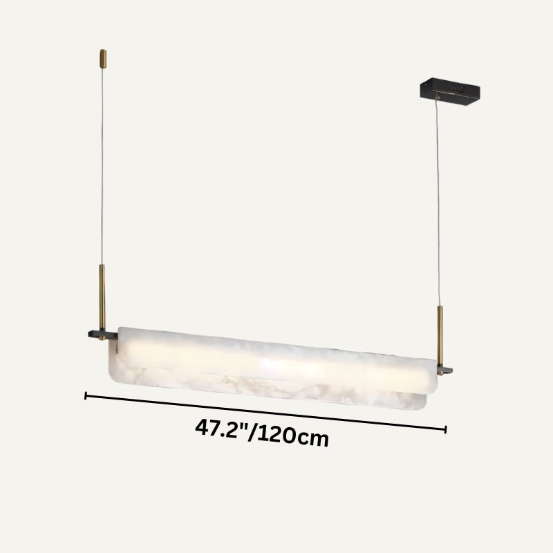 Dimension drawing of the single bar at 47.2 inches long, the longer of the two