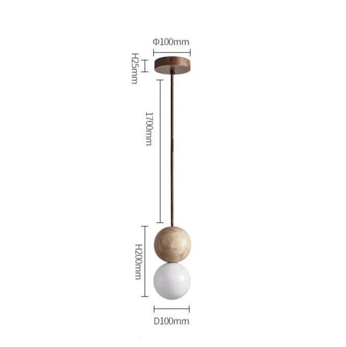 LED Stone Pendant Lamp for Kitchen Island