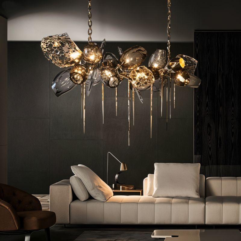 Vintage chandelier in iron