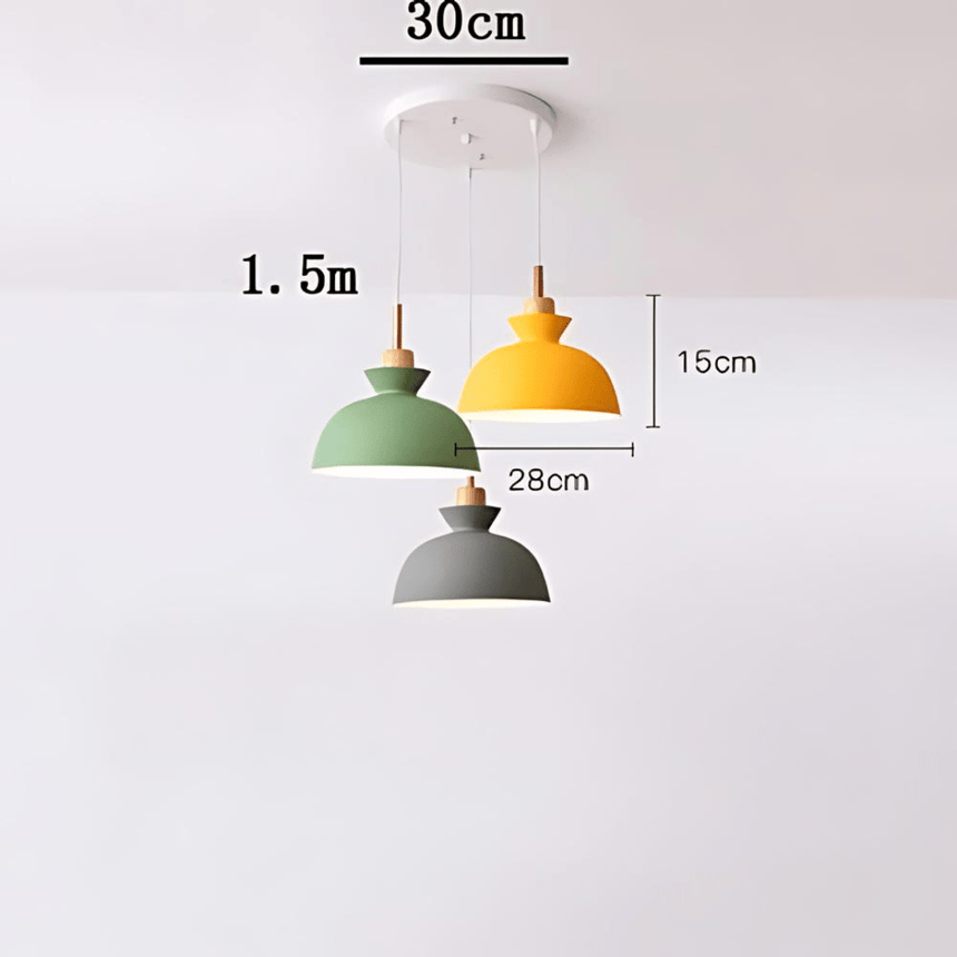 Brinley Metal Pendant Light dimensions and design detail | OroDwell