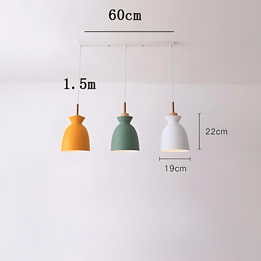 Metal Pendant Light with ambient lighting for entryway | OroDwell