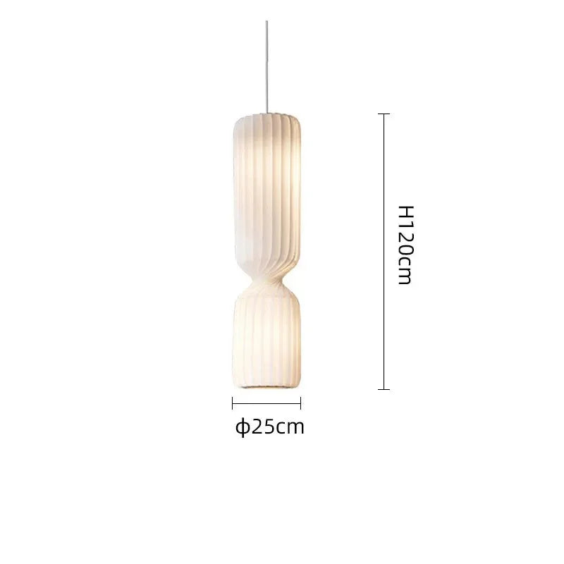 Dimension card for the 120 cm pleated pendant